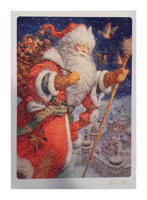 Дед мороз 🎅 с мешком подарков» — создано в Шедевруме