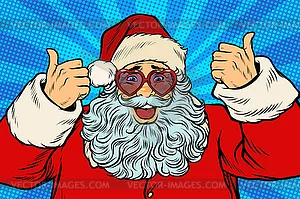 портрет в очках красивого деда мороза, аватарка деда мороза, рождество,  Санта Клаус фон картинки и Фото для бесплатной загрузки