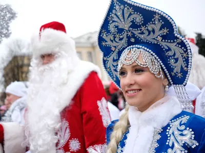 Поздравление Деда Мороза и Снегурочки в Полтаве.