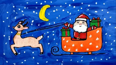 How To Draw Santas Sleigh - YouTube