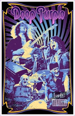 Deep Purple 13" X 19" Reproduction Concert Poster | eBay