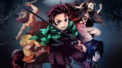 Обои девушка, парни, персонажи, Demon Slayer Kimetsu no Yaiba, Клинок  Рассекающий Демонов картинки на рабочий стол, раздел сёнэн - скачать