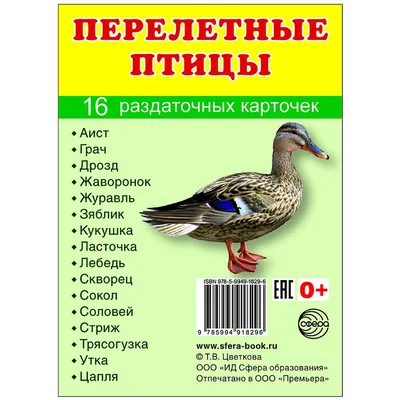 Иллюстрация 1 из 22 для Демонстрационные картинки Перелетные птицы, 16  картинок | Лабиринт - книги. Источник: Лабиринт