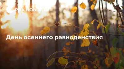 День осеннего равноденствия / Афиша