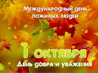 1 октября – Международный день пожилого человека — БУЗ ВО Великоустюгская  ЦРБ