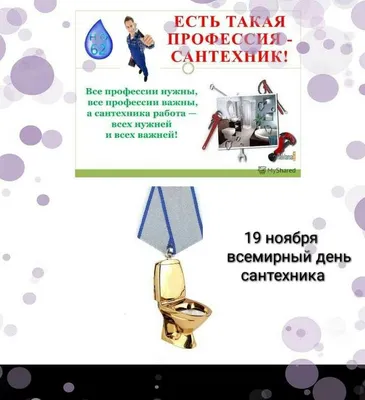 Всемирный день сантехника 19 ноября | Путешествие в мир праздников | Дзен