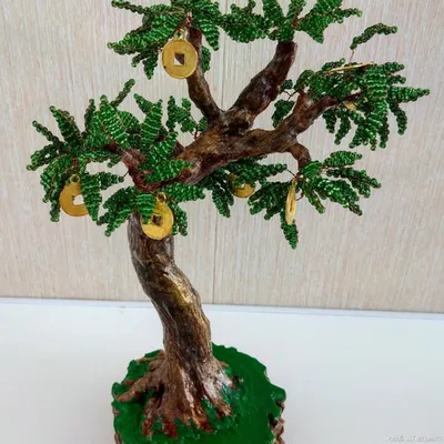 ОСЕННЕЕ ДЕРЕВО ИЗ БИСЕРА И ПРОВОЛОКИ. Очень легко! TUTORIAL: Beaded tree.  Very easy. DIY - YouTube