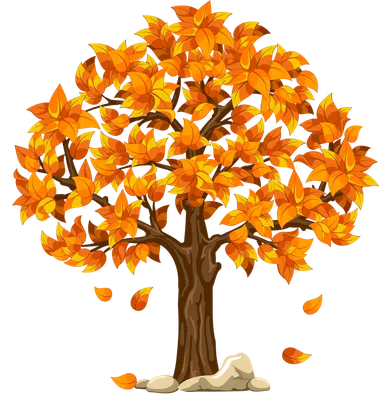 Осеннее дерево картинки для детей - 31 фото