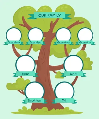 Делаем генеалогическое дерево своей семьи своими руками. Готовые шаблоны. |  Генеалогическое древо, Семейное дерево шаблоны, Шаблоны