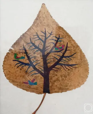 Дерево с птицами» картина Шарипова Хамзы (дерево, акрил) — заказать на  