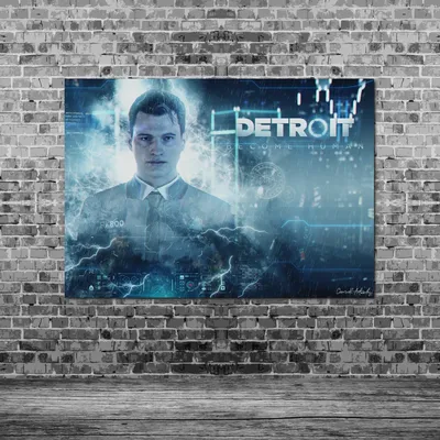 Плакат "Детройт: Стать человеком, Detroit: Become Human", 43×60см  (ID#770214283), цена: 190 ₴, купить на 