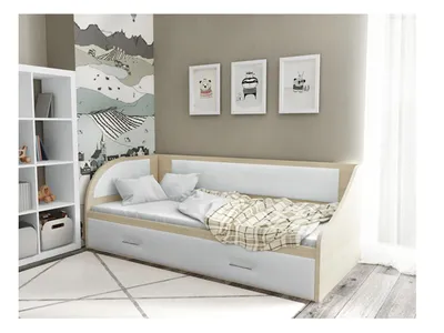 Детские кровати высокое качество "Детская кровать Амелия 2 с ящиками".  Доставка по РФ, купить в Москве. Скидки от производителя, звоните!