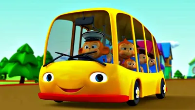 Детская песенка про автобус. Мультфильм для малышей. - YouTube