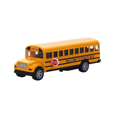 Модель школьного автобуса, Детская игрушечная машинка с орнаментом, модель  автомобиля, модель автобуса, настольное украшение для детей, коллекционная  литая машинка, игрушка | AliExpress