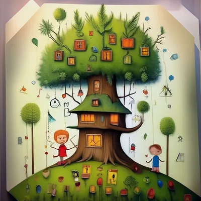 Дерево детский рисунок (21 фото) » Рисунки для срисовки и не только