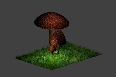 Три маленькие грибы 3D Модель $17 - .fbx - Free3D