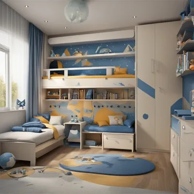 Дизайн детской комнаты для мальчика: 90+ идей с фото