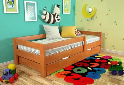 Угловая двухъярусная кровать Соня с наклонной лестницей (вариант 8) / Детские  кровати в Москве - интернет магазин мебели для детей 