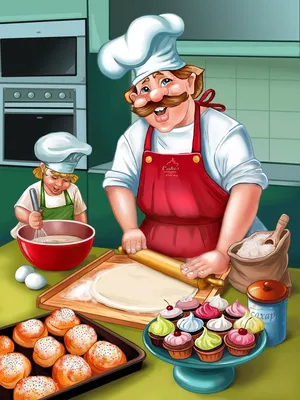 Детская рамка поваров. дети повара, маленький шеф-повар готовит еду и  ресторан кухня студентов мультяшный векторная иллюстрация | Премиум векторы