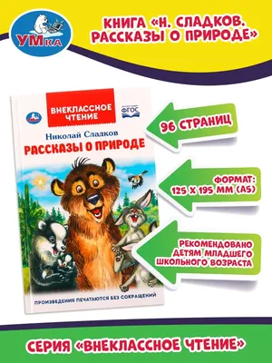 Книга детям Рассказы о природе Н Сладков сборник для чтения Умка 156229703  купить за 243 ₽ в интернет-магазине Wildberries