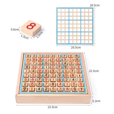 Детский судоку интеллектуальные разумные игрушки с числами деревянная  шахматная логическая тренировочная доска детские подарки Обучающие игрушки  | AliExpress