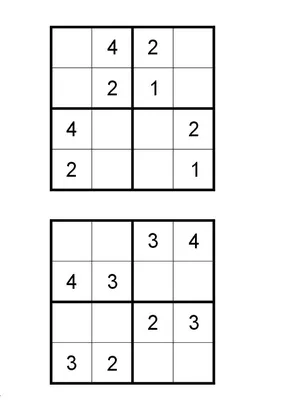 Судоку для детей — распечатать детские судоку с картинками и цифрами
