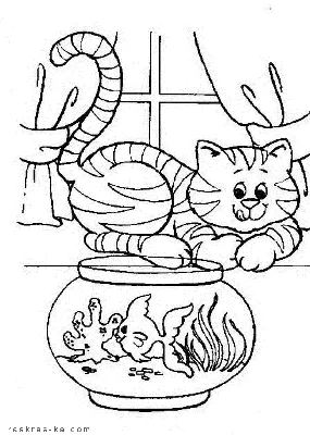 Раскраски по номерам «Домашние животные» для детей 5-6-7 лет распечатать