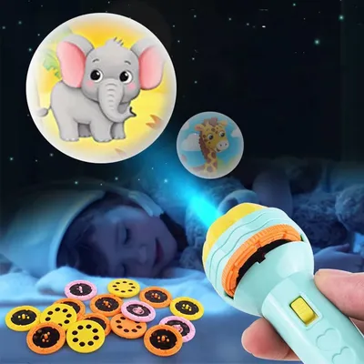 Детский Фонарик Проектор ручной интерактивная Игрушка для мальчиков и  девочек 6 дисков 48 рисунков (ID#1839012474), цена: 369 ₴, купить на 