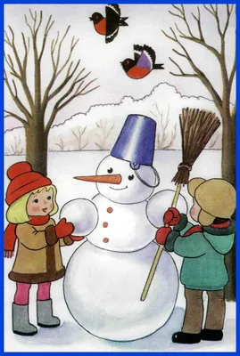 Дети со снегом. Декор для зимнего оформления группы в детском саду. Зимнее  украшение уголка для детского сада с шаблонами для распечатки, зима - Мой  знайка