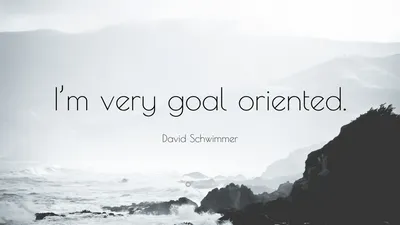Дэвид Швиммер цитата: «Я очень целеустремлен».