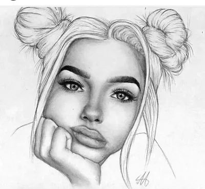 Портрет карандашом. Милая девушка. | Art drawings sketches creative, Cool  art drawings, Art drawings sketches pencil