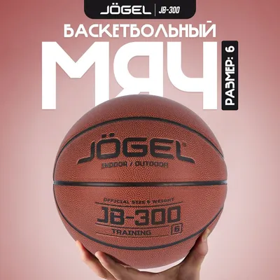 Мяч баскетбольный JOGEL JB-300 №6, коричневый, оранжевый купить по низкой  цене в интернет-магазине OZON (1052181267)