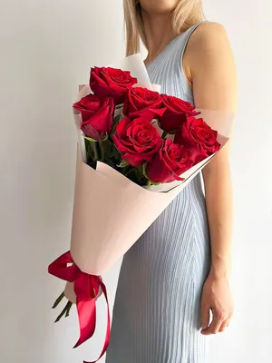 Букет из 7 красных роз в Оренбурге купить, заказать с доставкой - Fleur