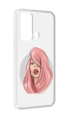 Чехол MyPads лицо-девушки-с-розовыми-волосами женский для ITEl Vision 3,  купить в Москве, цены в интернет-магазинах на Мегамаркет