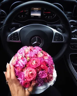 Car Bmw E60 Flowers Peony | Цветочные фоны, Фотография цветов, Букет цветов  девушка