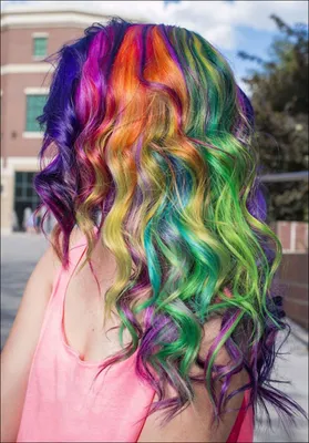 Девушки с разноцветными волосами (60 фото) 🌟