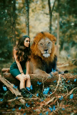Девушка лев, красиво, реалистично, …» — создано в Шедевруме
