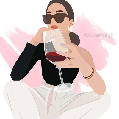 Картина по номерам X-629 "Девушка с бокалом вина" 50х70 - купить с  доставкой по выгодным ценам в интернет-магазине OZON (612626572)