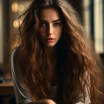 Девушка с длинными волосами - Люди и лица - Раскраски антистресс