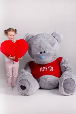 Большой плюшевый медведь Оскар 175 см пепельный с шарфиком, мягкая игрушка, плюшевый  мишка - купить с доставкой по выгодным ценам в интернет-магазине OZON  (464554597)