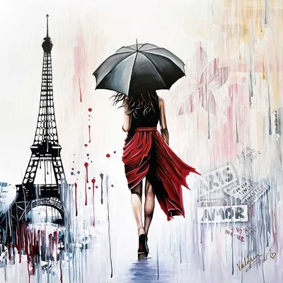 Девушка с зонтом »  - Макеты для лазерной резки