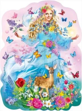 Творческий Центр СФЕРА Плакат «Девушка Весна» ФБ-13222, голубой — купить в  интернет-магазине по низкой цене на Яндекс Маркете