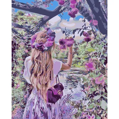 Картина на стекле Девушка весна 40х50 см по цене 1750 ₽/шт. купить в  Сургуте в интернет-магазине Леруа Мерлен