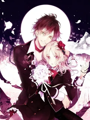 Обои девушка, пара, вампир, diabolik lovers, дьявольские возлюбленные  картинки на рабочий стол, раздел прочее - скачать