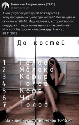 Хорошие девочки не едят, или Кто такие анорексички? - 