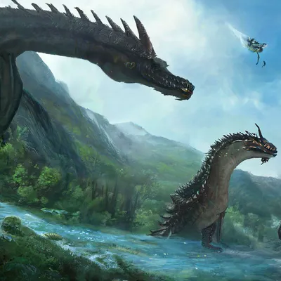 Динозавров и драконов картинки