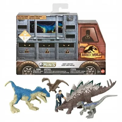 Фигурка Динозавра Mattel Jurassic World - Мир Юрского периода - Фигурки  Оуэн и 4 минидинозавра GWP71 купить в Москве | Доставка по России.