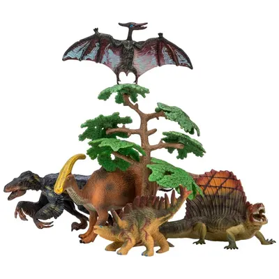 Динозавры и драконы для детей серии «Мир динозавров»: птеродактиль,  тираннозавр, брахиозавр (набор фигурок из 5 предметов) артикул MM206-020  купить в Москве в интернет-магазине детских игрушек и товаров для детей
