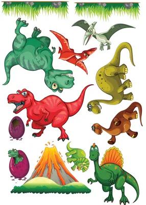 Вафельная картинка "Динозавры"