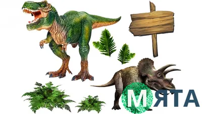 Картинки для торта Динозавры dinozavr018 печать на сахарной бумаге |  